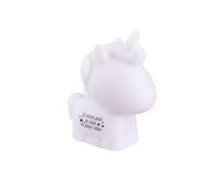 HOME DECO KIDS - LA11019, Lámpara de Noche LED Unicornio Rosa para Niños, Inscripción 'No Puedo, Estoy Soñando', Dimensiones H10 x L8,5 x P4,5 cm, Color Blanco