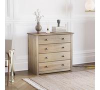 Home Discount - Cofre de Madera de Pino Encerada con 4 cajones Panama