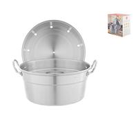 Home Fornetto HOGAR Horno a Gas de Aluminio Cm 24 con Tapa Olla de Cocina, Metal, Multicolor, One Size