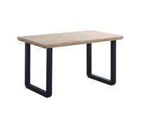 Home Heavenly® - Mesa Comedor Extensible Estilo Industrial Jack. Mesa de 140x80 cm. 2 tramos de extensión a 180 hasta 220 cm. (Roble Nordish - Negro)