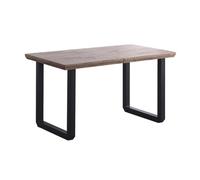 Home Heavenly® - Mesa Comedor Extensible Estilo Industrial Jack. Mesa de 140x80 cm. 2 tramos de extensión a 180 hasta 220 cm. (Roble Honey - Negro)