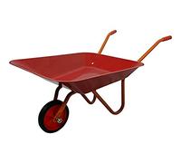 Home It Carretilla Infantil 10 L Rojo/Amarillo, 75×38×33 cm, Carretilla para Niños 3-6 Años con Estructura de Acero y Rueda de Plástico