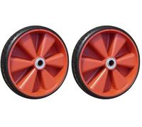 HOME It® rueda antipinchazos Ø250 x 55 mm con llanta ABS - para carretilla o carro - eje 19 mm - soporta hasta 200 kg (Paquete de 2)