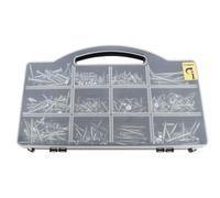 HOME It Work® Surtido de 670 tornillos para madera con accionamiento Torx T10/T15/T20/T25, cabeza avellanada, 10 tamaños, maletín surtido