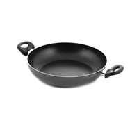 HOME Maitre Cacerola con 2 Asas, Revestimiento Antiadherente, 24 Cm, Aluminio, Color Negro, Metal, Antracite/Nero, 24 cm