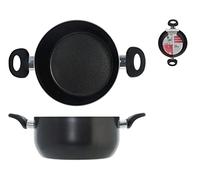 Home Maitre Casseruola Antiaderente con 2 Manici, Alluminio, Antracite/Nero, 22 cm