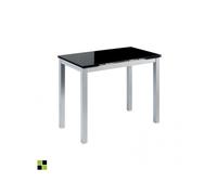 Momma Home Mesa Cocina Extensible Cristal/Metal 140cm