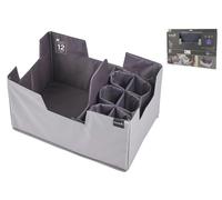 HOME Organizador Plegable Con Compartimentos Caja Salvaspacio Gris 47x31,5x26,5