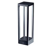 Home Pole - Poste LED para jardín con fijación al suelo - Luz nocturna cálida 3000K 230V 15W 1590lm Zafferano - Gris oscuro