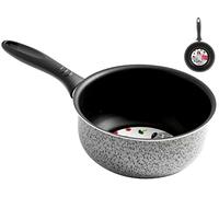 Home Salt Peper Cazuela Un Mango Antiadherente Sal Pimienta Cm 20 Olla de cocción, Metal, Multicolor, 20 cm