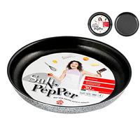 HOME Salt Peper Molde Bajo Antiadherente para Pastel 30 Cm Pastelería, Aluminio, Multicolor, One Size