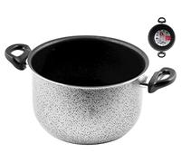 Home Salt Peper Salitre Antiadherente Cm 22 Olla de cocción, Aluminio, Multicolor, 22 cm