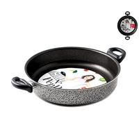 Home Salt Peper Sartén 2 Asas Antiadherente Sal Pimienta Cm 20 Olla de cocción, Aluminio, Multicolor, 20 cm