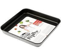 HOME Salt Peper Sartén para Pizza Antiadherente Salitre 35X35 Olla de cocción, Metal, Multicolor, One Size