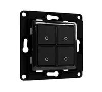 Home Shelly Accessories "Wall Switch 4" Wandtaster 4-fach Schwarz