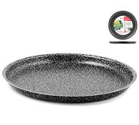 Home Stone Stampo Pizza Tondo, Antiaderente, Pietra, Antracite, 36 cm