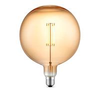 home sweet home collection Edison Vintage E27 | fuente de luz LED filamento Carbon | G180 Global lámpara LED | Ámbar | Regulable | 4W 400lm 2700K | luz blanca cálida | Apto para casquillos E27