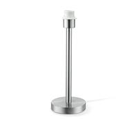 home sweet home collection Lámpara de mesa de diseño de acero mate, base E27, lámpara de mesa con certificado DEKRA con casquillo E27, adecuada para lámpara LED, clase energética A +, dimensiones 14 x