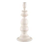 Home Sweet Home Pie de lámpara de sobremesa rural Banjo para pantalla | lámpara | 15/15/44cm | Blanco | pie de lámpara de mesa | Madera | E27 | para pantalla | lámpara max.35cm