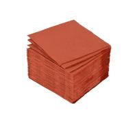 Homea, Juego de 40 servilletas de cóctel de vitamina de papel, 2 pliegues, 25 x 25 cm, Terracota