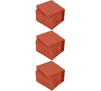 Homea, Juego de 40 servilletas de cóctel de vitamina de papel, 2 pliegues, 25 x 25 cm, Terracota (Paquete de 3)