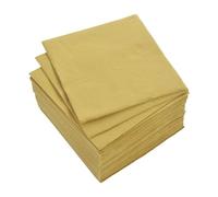 Homea, Juego de 40 servilletas de vitamina de papel, 2 pliegues, 38 x 38 cm, oro