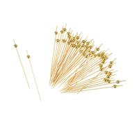 Homea, Juego de 50 bolas de bambú de 12 cm de oro