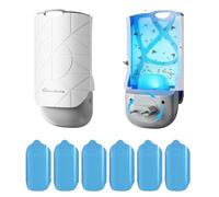 Homealexa Trampa para Mosca de la Fruta con Luz UV LED, Trampa Eléctrica para Insectos Voladores, Enchufe Giratorio 180°, Silenciosa, con 6 Recambios Adhesivos, Ideal para Cocina y Hogar