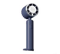 Homefurnishmall Ventilador portátil de mano con refrigeración de paquete de hielo, 5 Turbo Wind 13550 RPM recargable por USB, silencioso, para mini ventilador para oficina de viaje (azul tibet)