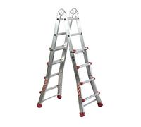 Homelux 825029 Escalera Telescópica Multiusos, 2 x 8 Peldaños