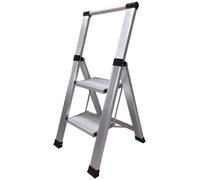 Homelux Escalera Doméstica de Aluminio Plano de 2 Peldaños