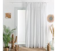 HomeMaison.com Visillo de fantasía - Visillo Tejido - Visillo Blanco - Visillo 240 x 240