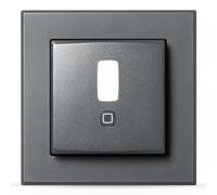 Homematic IP Detector de Movimiento en el Marco de 55 - Interior, Antracita | Smart Home 159903A0 - Kit de iluminación con función de aplicación, interruptor de pared, ahorro de energía