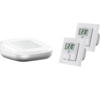 Homematic IP: Kit para el control del clima en una habitación, que incluye un sensor de clima ambiental y 2 termostatos de pared