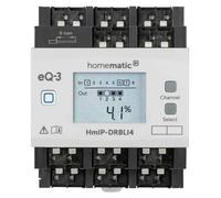 HOMEMATIC IP, sistema para hogares inteligentes, modelo 154362A0, actuador para persianas, compatible con montaje en carril DIN, para 4 persianas