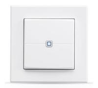 Homematic IP Smart Home 140665A0 - Pulsador de pared de doble posición, interruptor de pared, dos botones, accesorios para su Homematic IP Smart Home, uso universal, cambia actuadores y termostatos,