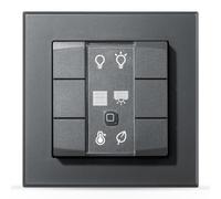 Homematic IP Smart Home 159828A0 - Pulsador de pared (6 enchufes, 6 botones, accesorio Smart Home, uso universal, actuadores y termostatos, inalámbrico)