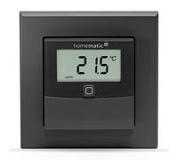 Homematic IP Smart Home 160551A0 Sensor de Temperatura y Humedad con Pantalla - Interior controla radiador/calefacción por Suelo Radiante Mediante aplicación, Alexa, Google Assistant, Ahorro de