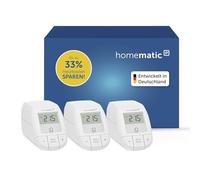 Homematic IP Smart Home 161216A1 - Kit de ampliación para calefacción (3 Unidades, termostato Digital, Control Mediante aplicación, Alexa, Google Assistant, fácil instalación, Ahorro de energía)