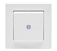 Homematic IP Smart Home 161830A0 - Pulsador de pared de 2 enchufes, interruptor de pared, 2 botones, accesorio Smart Home, uso universal, actuadores y termostatos