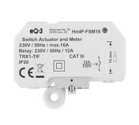 Homematic IP Actuador de conmutación y medición HmIP-FSM16 16 A para empotrar Blanco