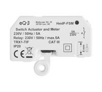 Homematic IP Actuador empotrable de conmutación y medición 142721A0, control por App, Alexa y Google
