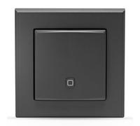Homematic IP Smart Home Temperature and Humidity Sensor - Indoor, Digitally Controls Radiator/Underfloor Heating Via App, Alexa, Google Assistant, Energy Saving, Anthracite, 160530A0