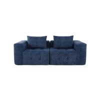 Homemiyn sofá modular nube de chenilla de 2 plazas con módulos independientes y diseño flexible para salón