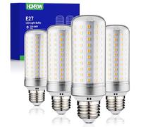HOMEOW Bombilla LED E27 Luz Calida 3000K, 25W 2500LM, Equivalente a Bombillas Tradicional de 200W, Lampadas E27 Maiz Led Ahorro de Energía, No Regulable, AC 220-240V, Pack 4