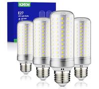 HOMEOW Bombilla LED E27 Luz Fría 6000K, 25W 2500LM, Equivalente a Bombillas Tradicional de 200W, Lampadas E27 Maiz Led Ahorro de Energía, No Regulable, AC 220-240V, Pack 4