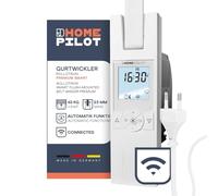 HOMEPILOT - Enrollador cinta RolloTron Premium Smart | Motor eléctrico con pantalla para control cómodo persianas. Accesorio Smart Home - ¡compatible instalaciones posteriores! Capacidad carga: 45 kg
