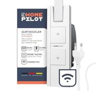 HOMEPILOT - RolloTron Pure Smart | Motor eléctrico para persianas enrollables. Accesorio Smart Home - ¡también apto para instalaciones posteriores! Capacidad tracción: 45 kg