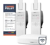 HOMEPILOT - Set inicio 2 persianas Smart | Fácil instalación nergética y comodidad | Incluye: 1 Gateway Premium, 2 enrolladores RolloTron Classic Smart.