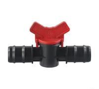 Homeponnew Conector de válvula de bola de cierre para tubería de PE 16 20 25 mm PN4 Bar Sistemas de riego de jardín Equipo de riego Manguera de goteo PP-B Material Fitting (25 mm x 25 mm)
